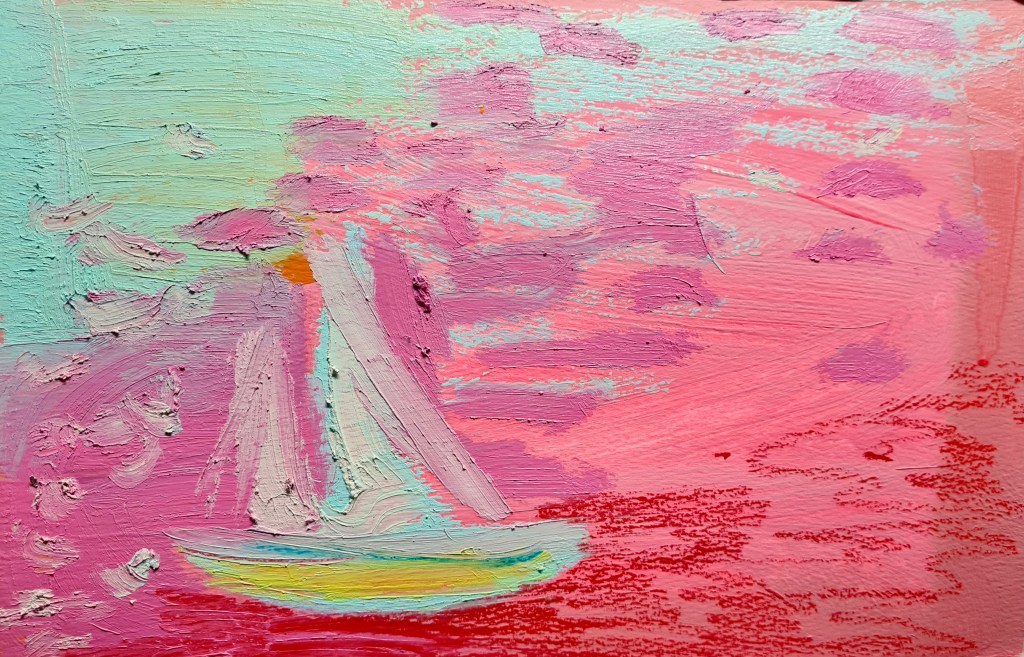 Séduire series – 8 of 14 works on paper,              mixed media, 21.0h x 29.7w&nbsp;cm.