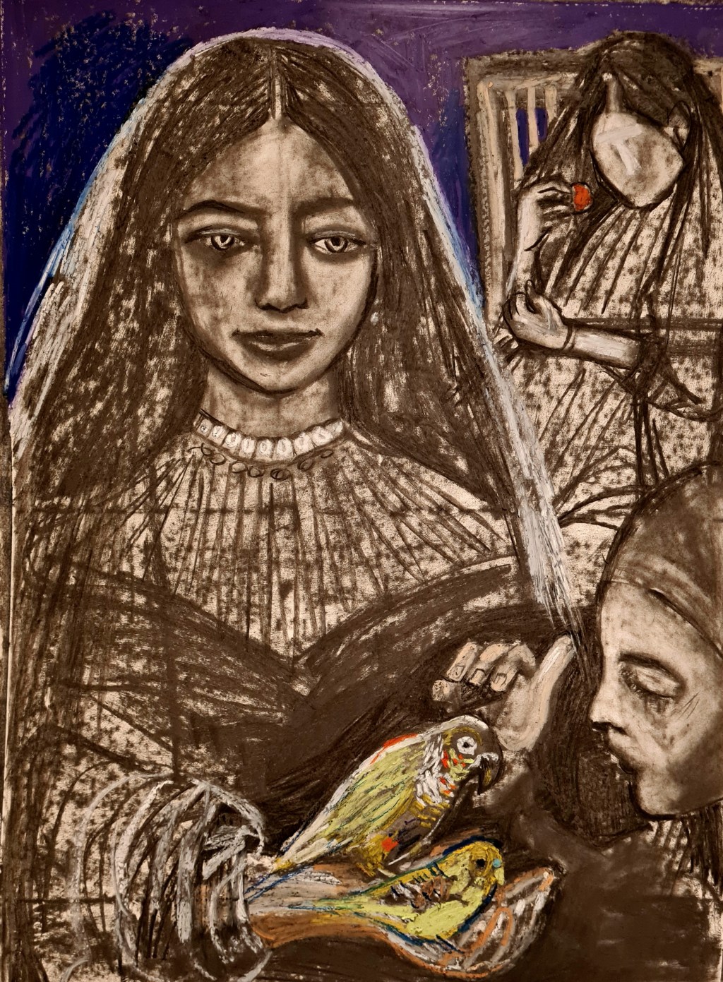 Bird Song series –                                                     10 works on paper, 56 w x 76 h&nbsp;cm.