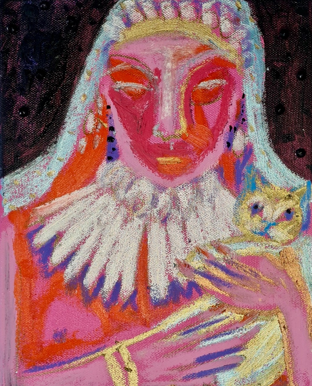 The Choice series, mixed media on canvas, 20 w x 26 h cm,&nbsp;2022.