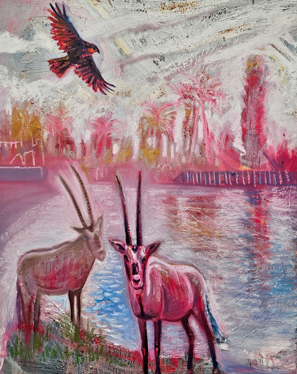 You brought me Peace Series, 2024, mixed media on canvas, 100 x 80 cm,&nbsp;£1800.