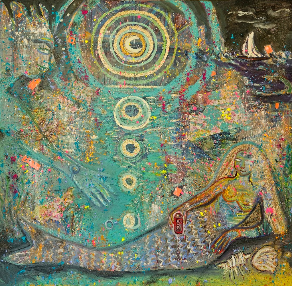 Peace beneath the storm / The reclining&nbsp;mermaid